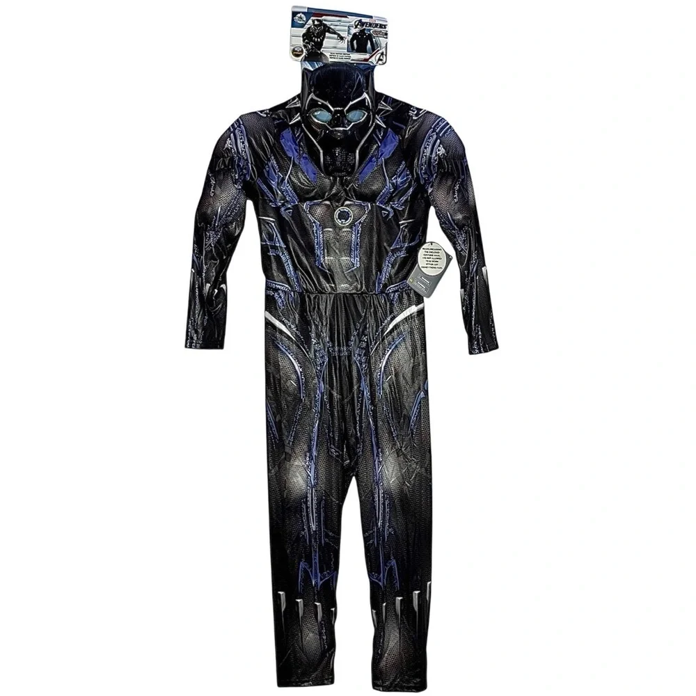New Disney Marvel Avengers Black Panther Light-Up Costume for Kids 11-12